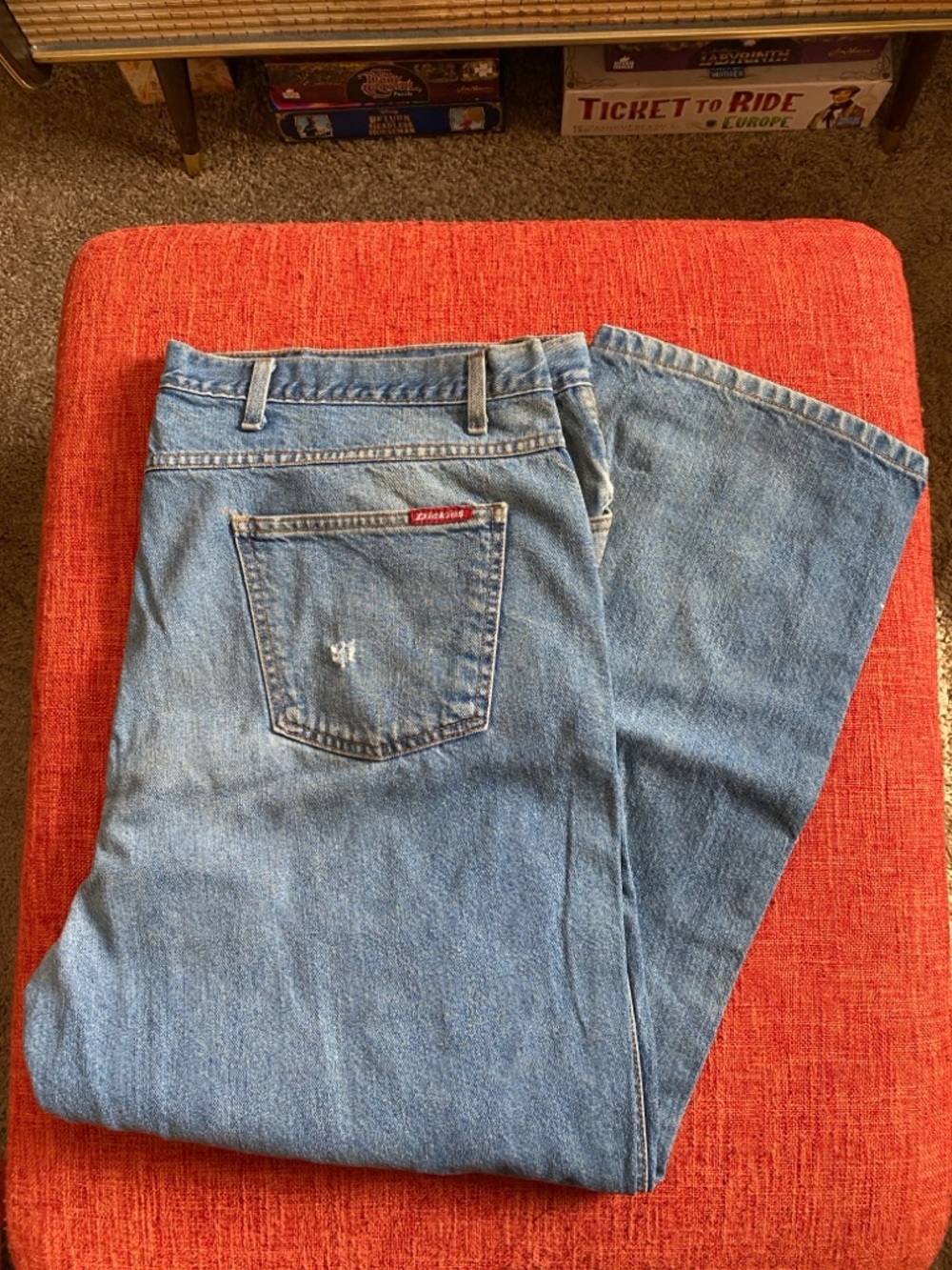 VTG 90's Dickies Blue Wash Denim Workwear Jeans Painter